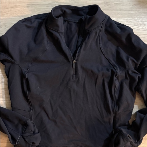 Lululemon It’s Rulu Cropped Running Half Zip - Picture 2 of 4